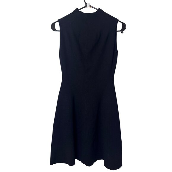 Club Monaco black Kaytee funnel neck fit and flare sweater dress size XS - Picture 5 of 7